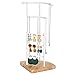 Songmics JJS01NW - Soporte para joyas, metal y madera, para collares, pulseras,...