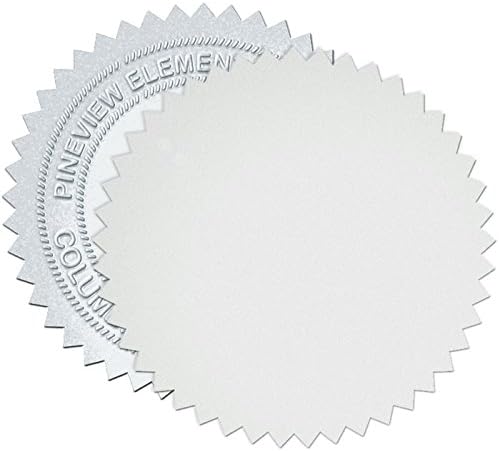 Jones School Supply - Green Foil Seals 2" - Set of 100 Seals for Award Certificates