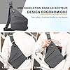 Deedlite Sac Antivol Montlibre Femme Homme, Sac à dos Antivol Femme Homme de Voyage, Poitrine en Nylon, Léger, Modèle Simple et Grande Capacité (L, Gris) #1