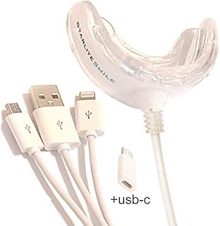 Teeth Whitening Light 16 LED Teeth Whitener for iPhone, Android, USB, USB-C