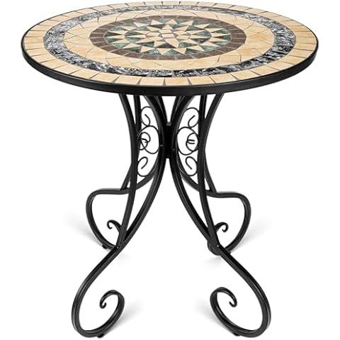 Frstem 24" Round Mosaic Bistro Table Cover