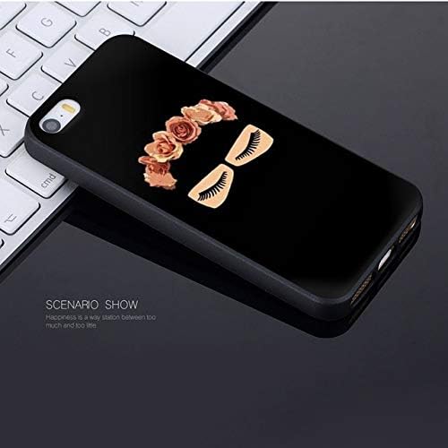 Cute Muslim Girl iPhone XR Case Women In Hijab Burqa Scarf Girl iPhone XR Cover Asian Arab Fashion Pretty Big Eyes Flowers Headband iPhone XR Back Case Stylish Shockproof Slim Soft TPU Silicone