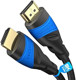 KabelDirekt  Kabel HDMI 4K  7,5 m  A.I.S Shielding, zaprojektowany w Niemczech (obsługuje wszystkie urządzenia HDMI, takie jak PS5/Xbox/Switch - 4K@60Hz, HDMI High Speed z Ethernet, czarny)