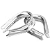 U Type Clamps 304 Stainless Steel Wire Rope Clips Protection Heart Ring Kits Universal M4 Size 50Pcs for Ships Industrial Machinery Home Outdoor