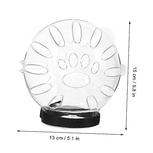 Mipcase Katzenhelm Nach Operation Mit Klauenschutz Transparent Atmungsaktive Kätzchenhaube Für Schutz Und Heilung Katzenkopfhaube
