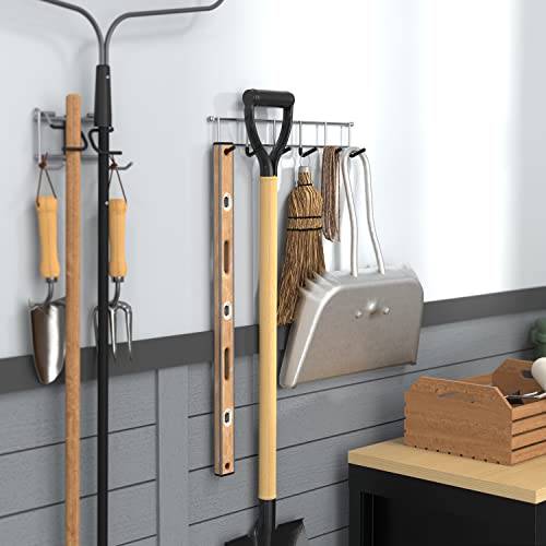 Closetmaid Household Hang Up Wall Mounted Hook Rack, 5.8 X 18.4 X 3.8 Inches, Silver #TOP5