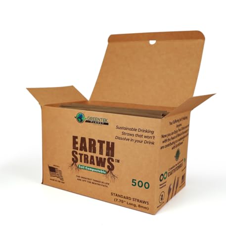 Pitillos desechables biodegradables 500 unidades 8 in miniatura 1