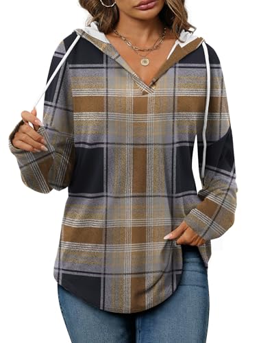 Image of Bofell Womens Fashion Tops Hoodies for Women Pullover Oversized Sweatshirts Long SLeeve Shirts Loose Fit