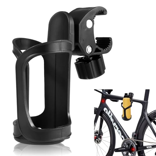 Portavasos de Bicicleta Soporte para la Botella de la Bicicleta Portabotellas Ligero Rotación de 360 Grados para MTB, Bicicleta de Montaña y Carretera, Cochecitos de Bebé