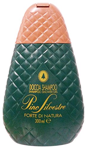 Pino Silvestre:"Forte Di Natura" ("Strong Nature") Shampoo Shower Gel - 10.1 Fluid Ounces (300ml) Bottle [ Italian Import ]