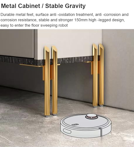 4 Pieds de Meuble Métal Noir et Or pour Canapé et Table Basse DIY