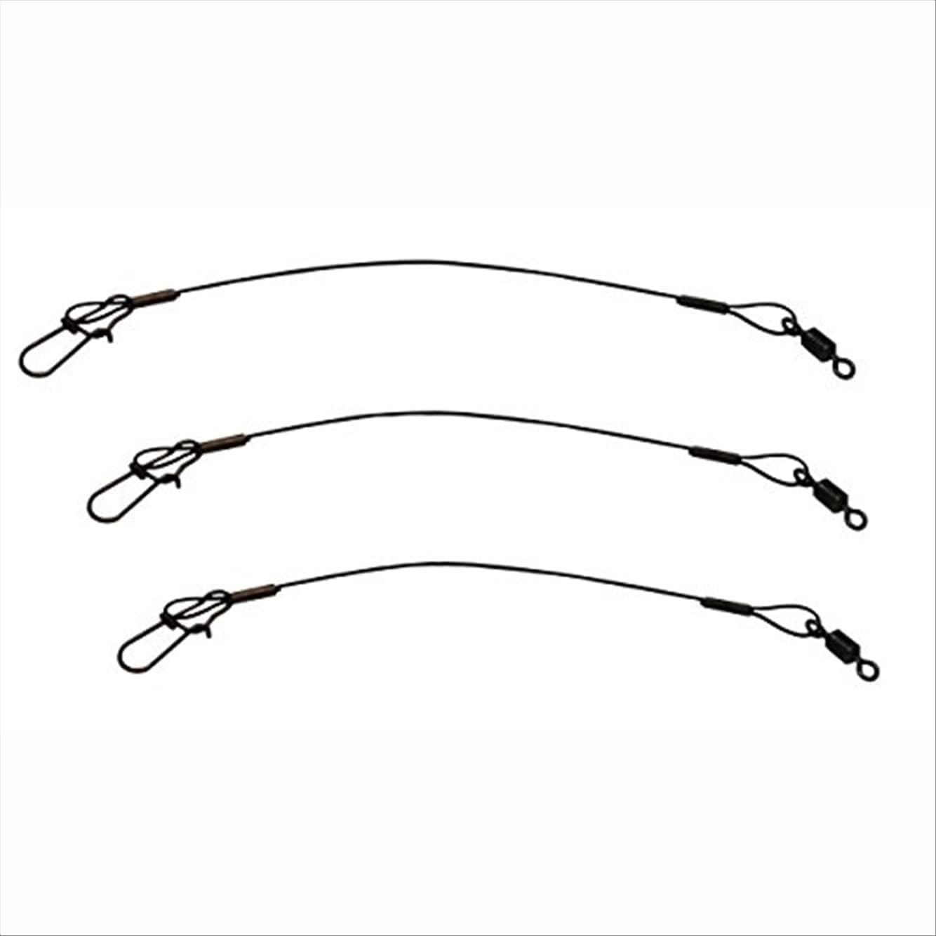 Eagle Claw 08012-005 9 pulgadas Steel Leader 30 lb Negro