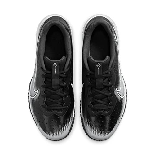 Nike Alpha Huarache Varsity 4 Baseball Turf Shoes Black | Gray Size 8 Medium2