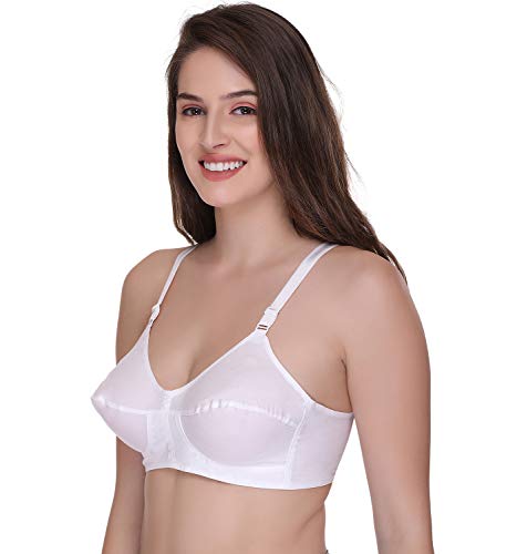 Image of SONA Women's Bee Heart Cotton Full Coverage Non Padded Elastic Straps Bra
