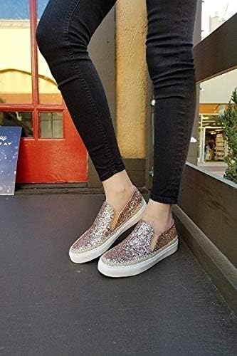 Wild G Rose Gold Glitter Espadrille 