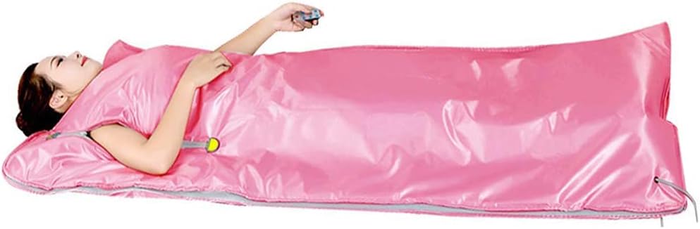 TT GO Sauna Blanket Far-Infrared Digital Heat Sauna Heating Blanket, 2 Zone Controller with 50Pcs Plastic Sheetings, To Reduce Weight Thin Body Home Beauty