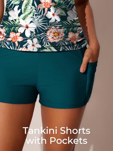 Tankini avec short Summer Mae taille 46 imprimé Trace verdoyante - 5