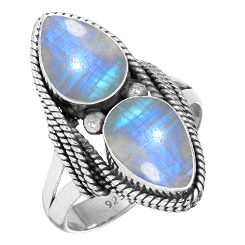 Bague bohème en onyx naturel et argent 925 pour sublimer votre style quotidien