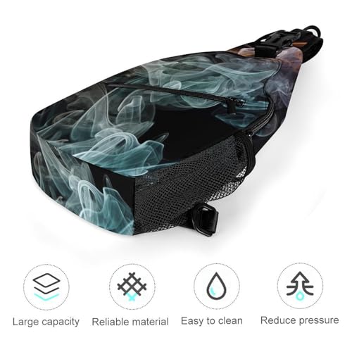 Psychedelic Smoke Sling Bag mochila casual para hombre y mujer miniatura 7