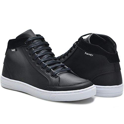Tênis Masculino Cano Alto Form's Preto 38