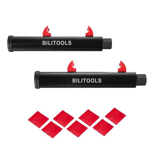 BILITOOLS Motorcycle Shock Spring Compressor Tool Set Pair of Rear Shock Coil Spring Compressors compatible with Motorcycle & Light ATV 17mm Wrench Includes 7 Spring Protectors