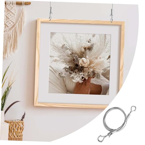Image of Wide Range of Use Wire Rope Hook Stainless Steel Photo Frame Hanging Wire for Wall Picture Mirror