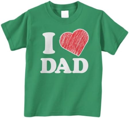 Threadrock Little Boys' I Love Dad Infant T-Shirt 24M Kelly Green
