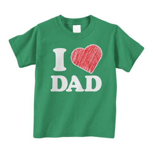 Threadrock Little Boys' I Love Dad Infant T-Shirt 24M Kelly Green #TOP3