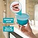 Denture Cup with Lid - Pack of 5 Denture Cases - Retainer and False Teeth Container Bath for Travel, Nursing Home, and Hospital Use