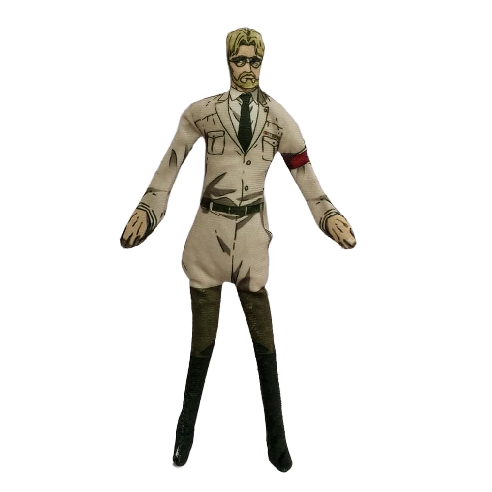 Zhongkaihua Zeke Jaeger Plush Action Figure, 30CM Zeke Jaeger Plush PP Cotton Action Character Creative Collectible Gift Decoration for Home Party