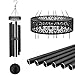 ASTARIN 48'' Wind Chimes for Outside Deep Tone - Large Windchimes with 6 Heavy Tubes, Outdoor Memorial Chimes Outdoor for Garden Hanging Décor,Sympathy Gifts，Black
