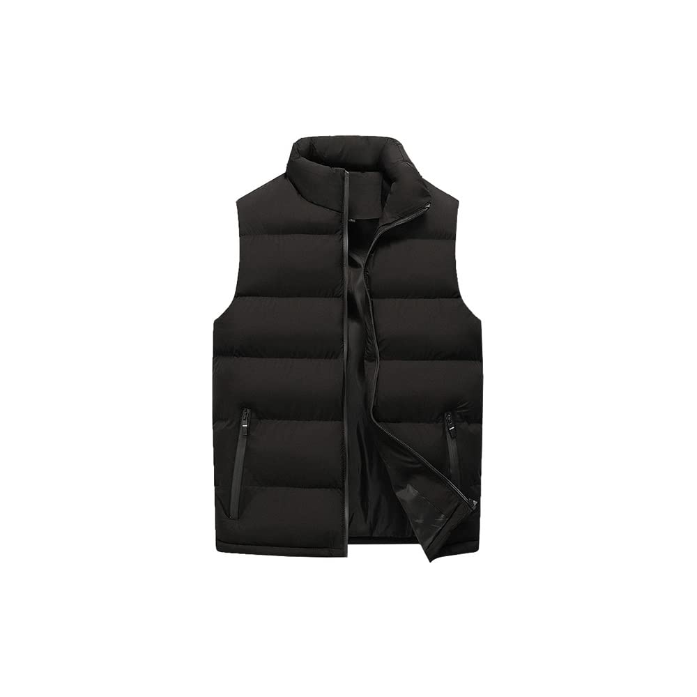ZADIKOMen's Waistcoat, Mens Vest Jacket Men Autumn Warm Sleeveless Jackets Male Winter Casual Waistcoat Vest Plus Size Veste Homme Clothing (Size : M)