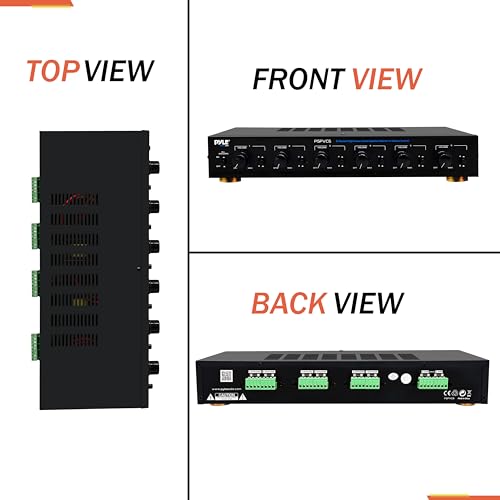 Pyle 6Channel Speaker Selector- Premium Switch Box Hub Distribution System w/Individual Volume Control for Multi-Channel Amplifier Power, Controls Up to 6 Pairs of Indoor or Outdoor Speaker- PSPVC6.5 by Pyle - Image 2
