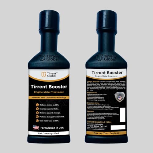 Image of Tirrent Booster Engine Metal Treatment (50ml) Engine Oil Additive, High-Tech Wear Protection for Bikes and Scooters