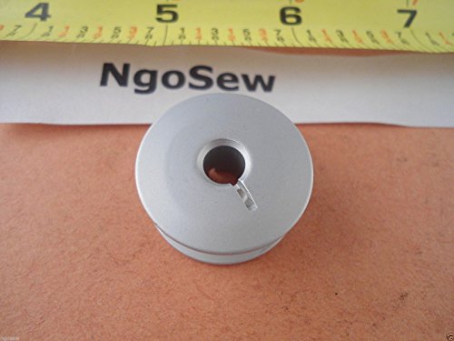 NGOSEW 6 Bobbins & 6 Bobbin Cases Large M Size for Handi Quilter 16, Handi Quilter 18 Avante Quilting Machines
