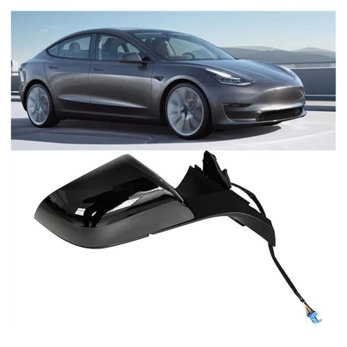 Rétroviseur Tesla Model 3 brisé à remplacer par ce modèle chauffant