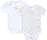 Burt's Bees Baby Bebé-Niños Manga Larga Leotardo - Blanco - 3-6 meses