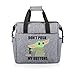 PICNIC TIME Star Wars Mandalorian Grogu On The Go Lunch Bag, Soft Cooler Lunch Box, Insulated Lunch Bag, (Heathered Gray)