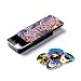 Dunlop SANPT01M Carlos Santana Pick Tin, Assorted, Medium, 6 Picks/Tin