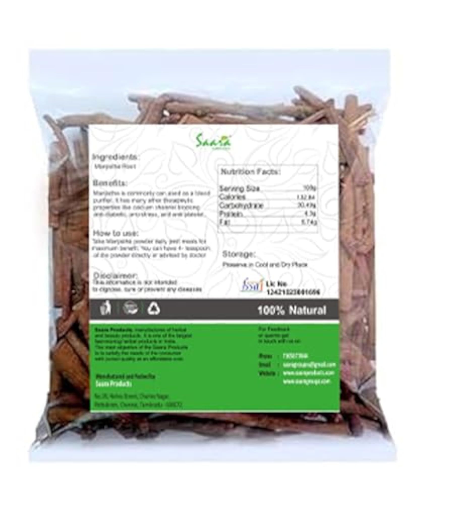 Saara HERBAL FRESH Pinju Kadukkai 200g