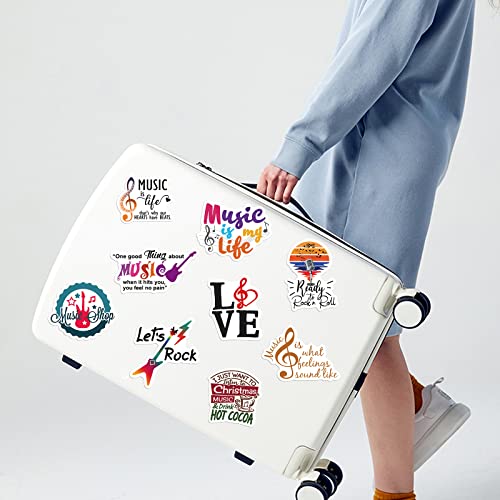 Yoksas Preppy Music Stickers,50Pcs Vinyl Musical Symbol Adults Guitar Stickers For Water Bottles Laptop Scrapbooking #TOP5