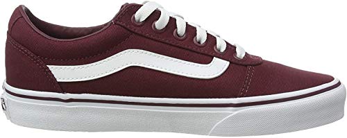 Vans Dames Ward Sneakers, Canvas Burgundy, 40 EU