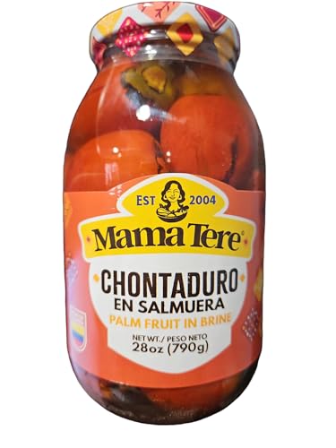 Mama Tere Chontaduros en Salmuera - Palm Fruit in Brine 28 oz (1 Jar)
