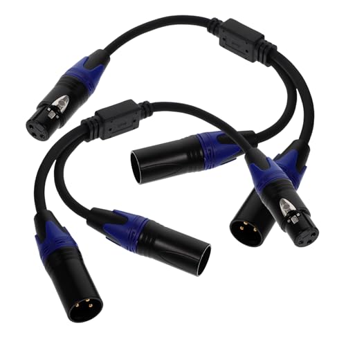 Câble XLR mâle double femelle anti-interférence cuivre sans oxygène pour micro