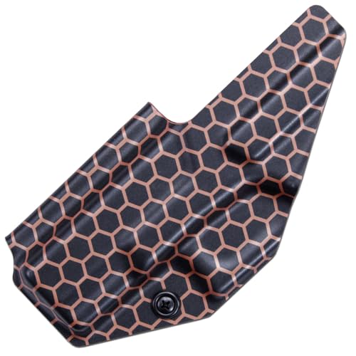 Image of KYDEX Thermoform Sheet - (Honeycomb Camo) - (Liquid Metal) - (Copper /Black - Reversed) - (8in x 12in) - (1 Sheet) - (for Holster Making, Cosplay, Hobby) - (USA Made)