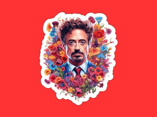 Robert Downey Jr Sticker, 2"