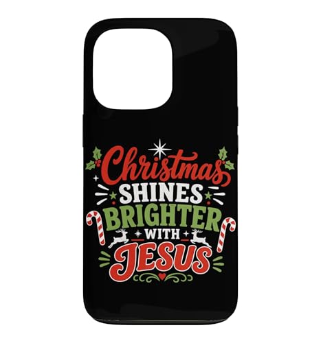 Shines Brighter With Jesus Faith ���p�O���t�B�b�N �N���X�`���� �X�}�z�P�[�X iPhone 13 Pro �p