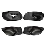 Black-Interior Door Handle Panel Armrest Microfiber Leather Cover For VW Jetta MK4 Bora 1998 1999 2000 2001 2002 2003 2004 2005 2006