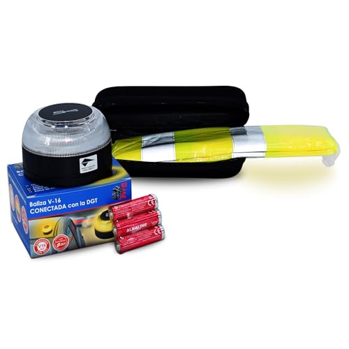 Baliza V16 geolocalizable + chaleco homologado