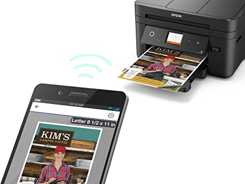 image for Epson Workforce WF-2860 All-in-One Wireless Color Inkjet Printer, Blac